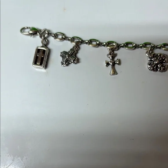 Brighton Silver Cross Charm Bracelet - Picture 3 of 6